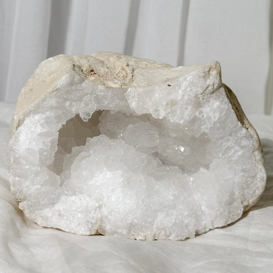 clear quartz geode HALF - 7A (matches with 7B)